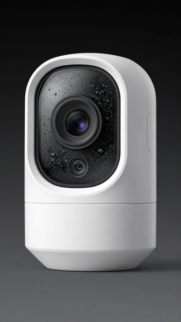 motion-activated coop camera lens with condensation