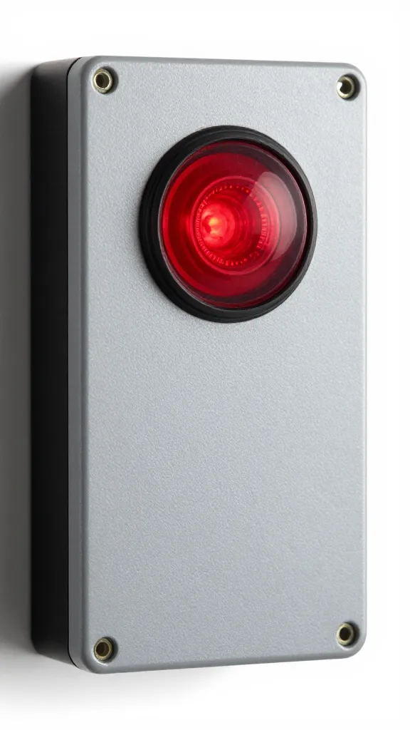 motion-activated red LED indicator on coop controller