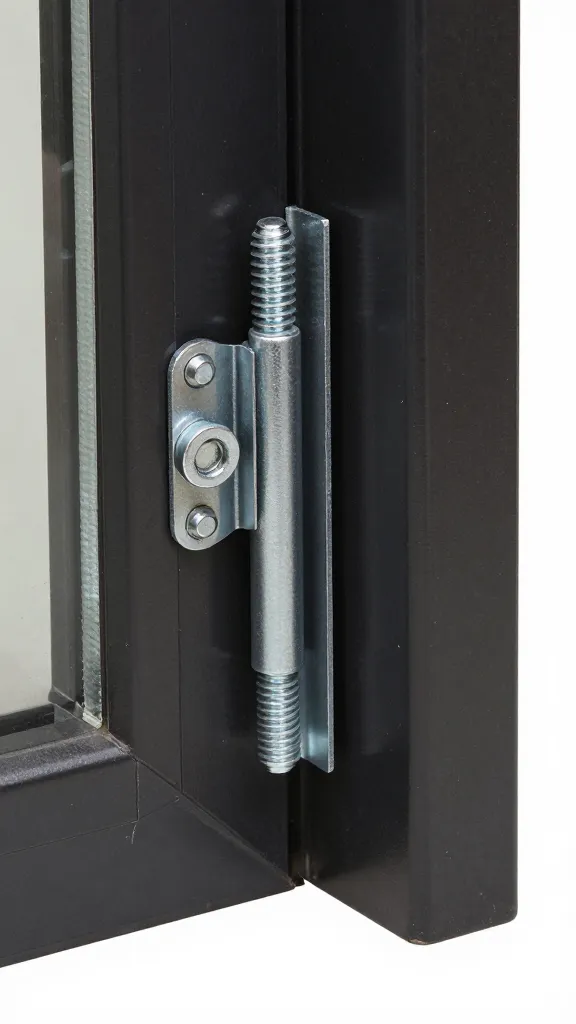 reinforced door jamb with carriage bolts and washers