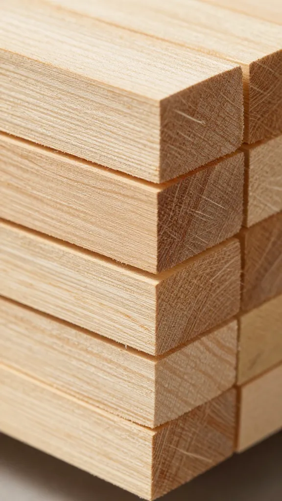 2x4 kiln-dried stud end grain, clean crosscut closeup
