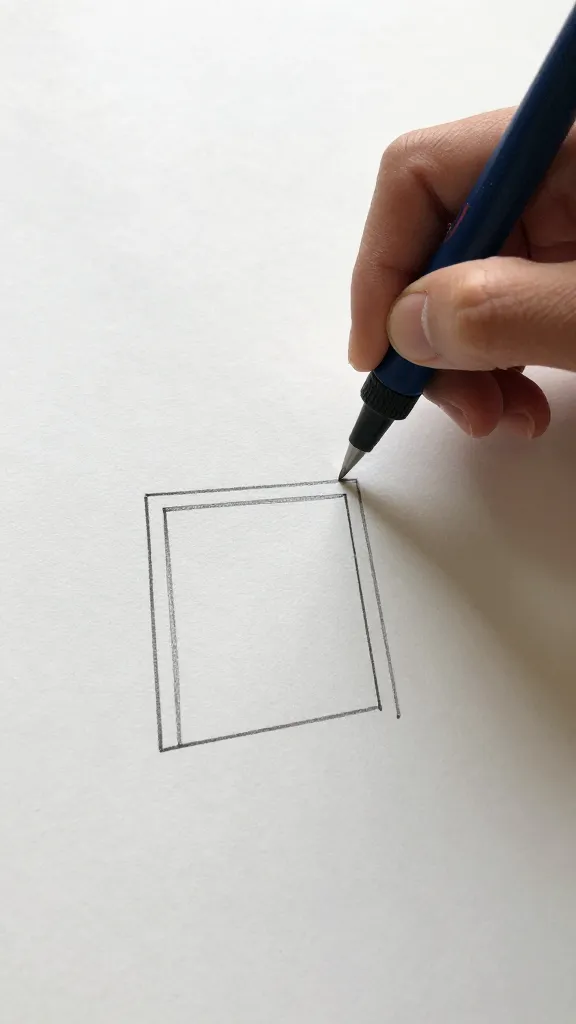 carpenter’s hand marking 2 sq ft vent outline