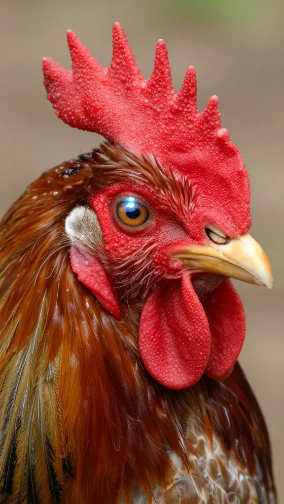 Buff Orpington eye closeup, catchlight, sharp detail