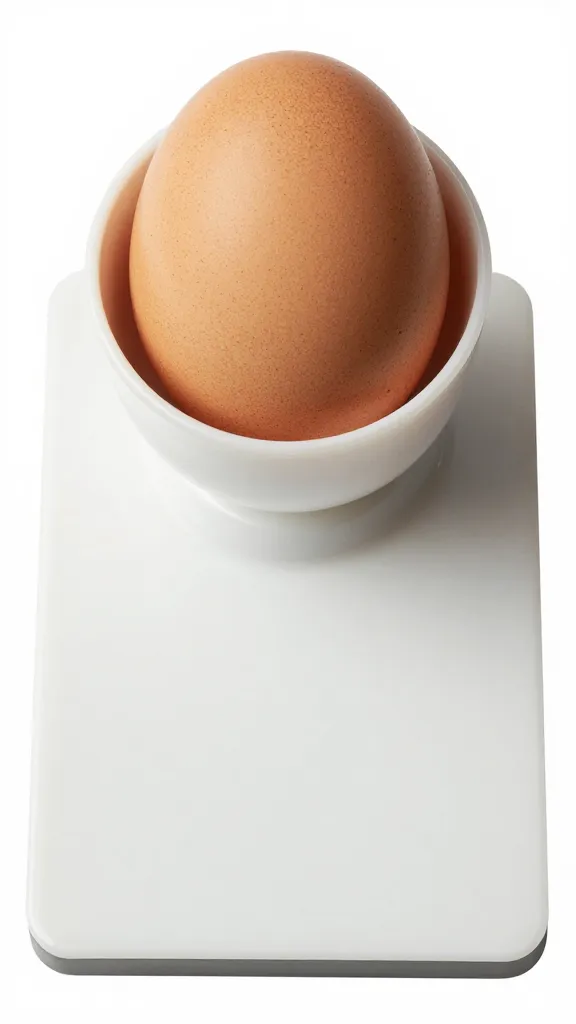 single egg scale with one brown egg