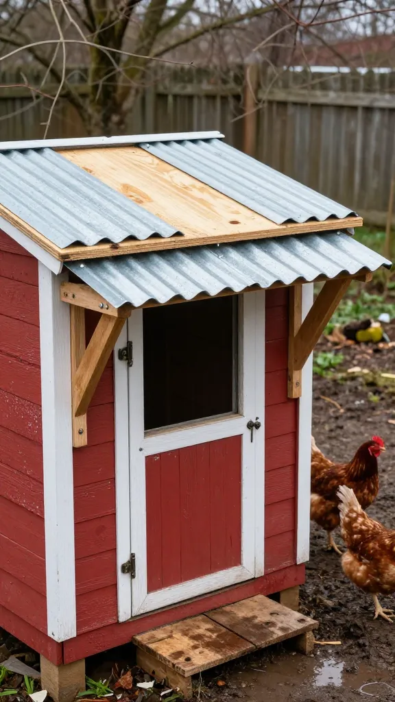 The $40 Front Porch: A Little Roof that Fixed the Mud for a backyard chicken coop