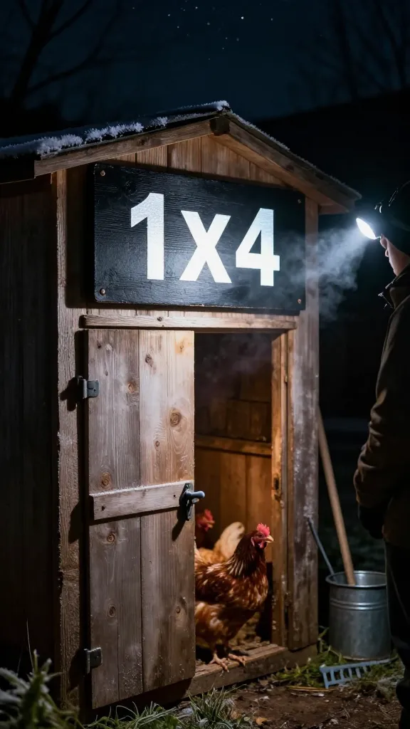'The Roost Stop' - Reflective Letters for Night Lock-Up for a backyard chicken coop