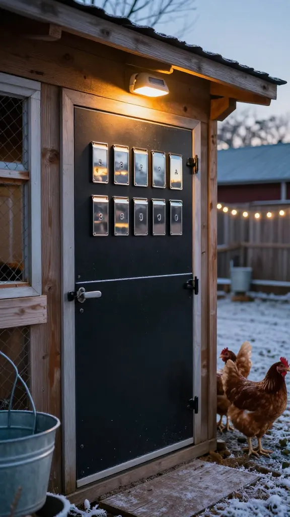 Solar-Lit House Number Backer: For Evening Egg Runs
