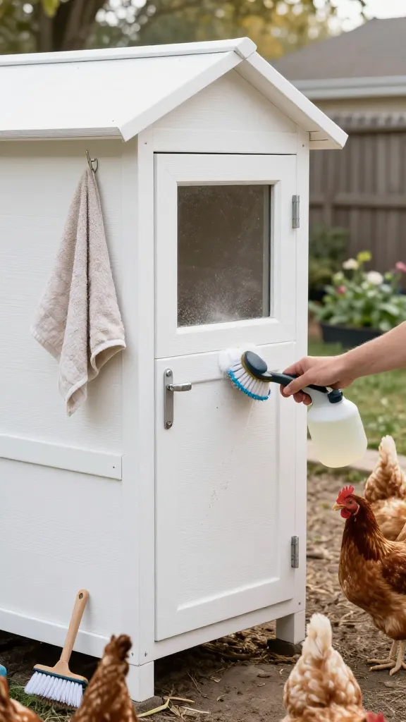 A Cleaning Loop You'll Actually Do: 10 Minutes, Once a Week for a backyard chicken coop