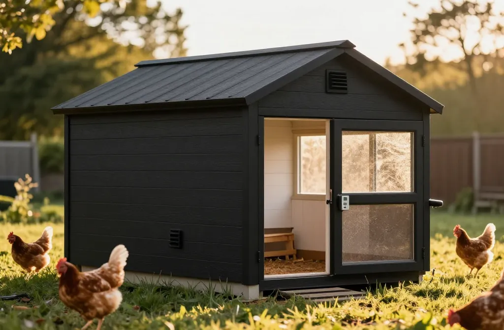 7 Black Chicken Coop Ideas — Including the Heat Question