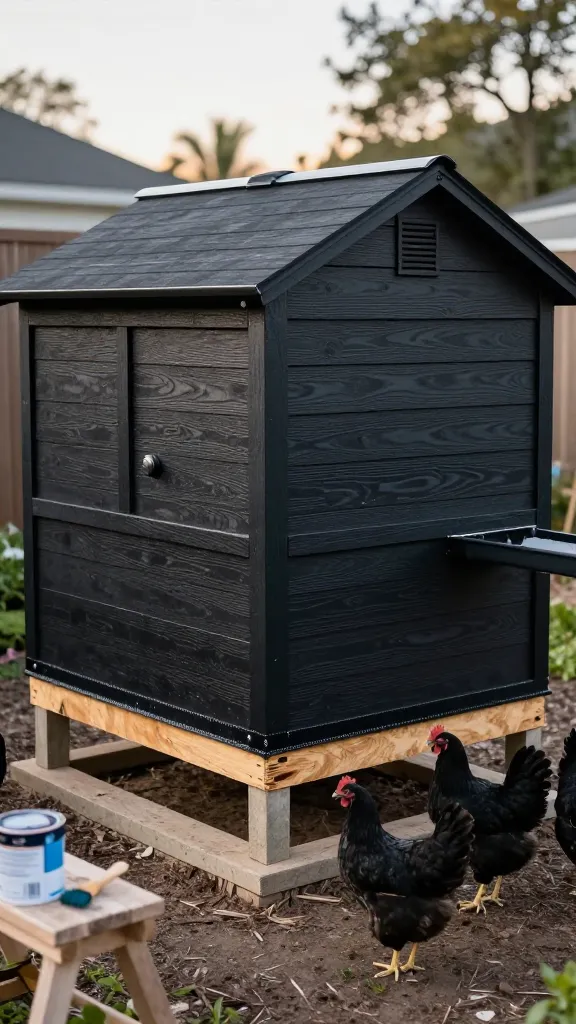 The Black Coop That Isn't: Stain Dark, Seal Smart, Vent High