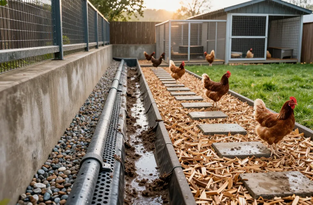 9 Chicken Coop Landscaping Ideas That Handle Mud and Runoff