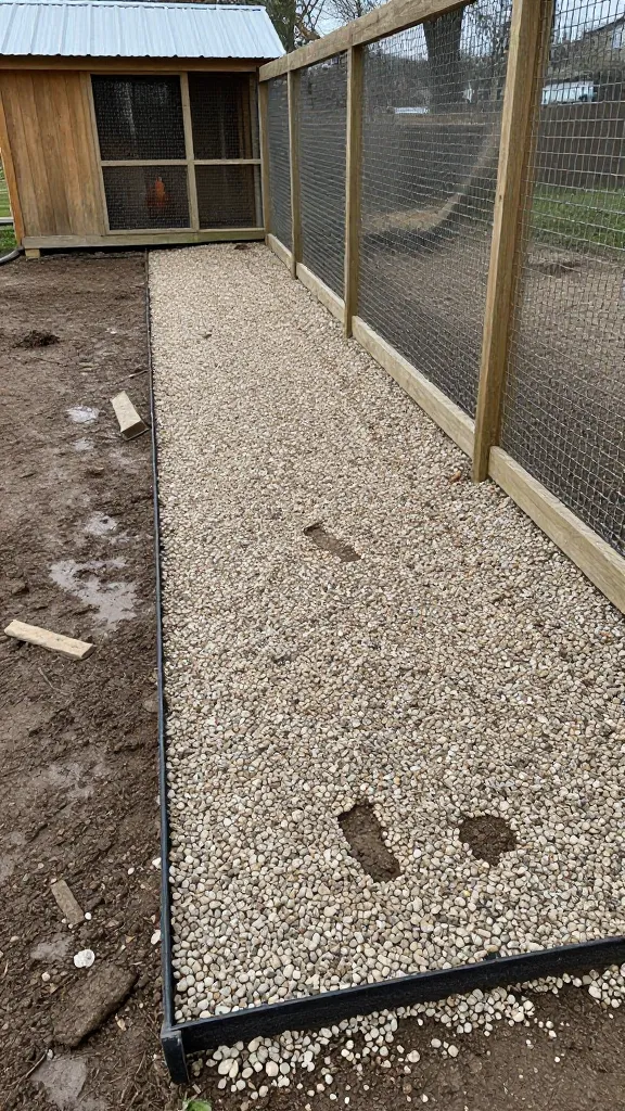 Gravel Perimeter Strip: Dry Boots, Dry Foundation for a backyard chicken coop