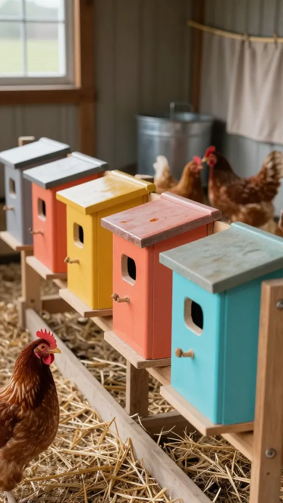 Color-Blocked Nest Boxes: The 40-Minute Lift for a backyard chicken coop