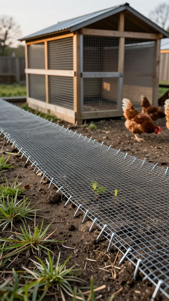A Predator Apron That Actually Stops Diggers for a backyard chicken coop