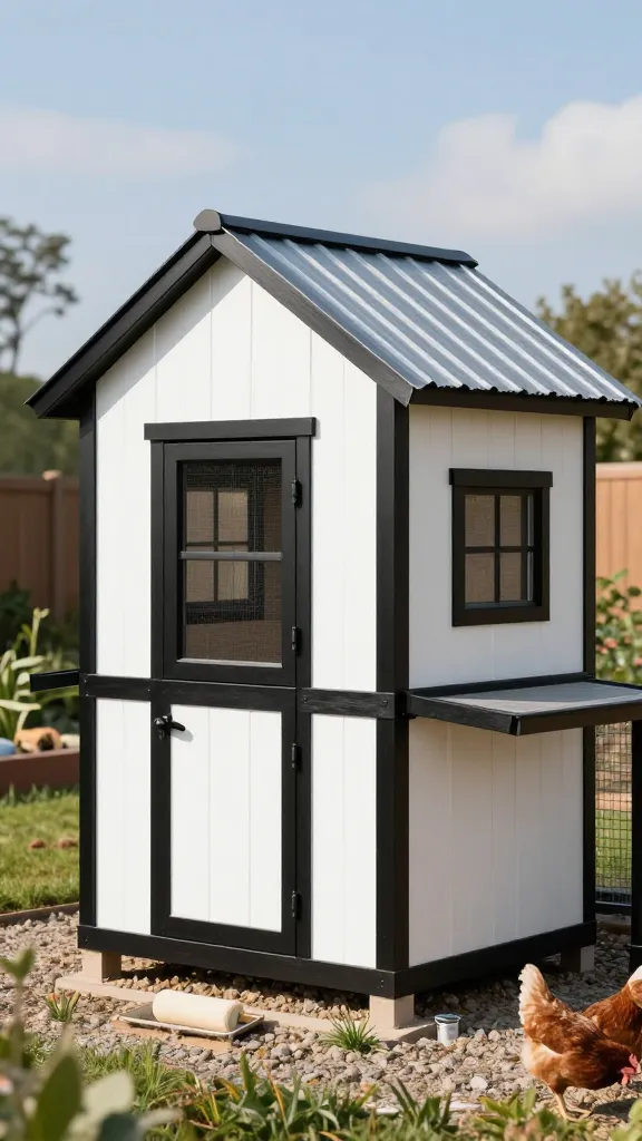 Crisp Black Coop Trim That Doesn't Peel: The $60 Paint Line That Lasted