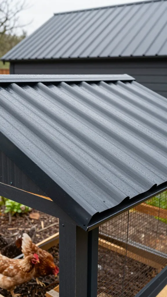 Matching the Coop Roof to the House: Corrugated Metal Done Quiet