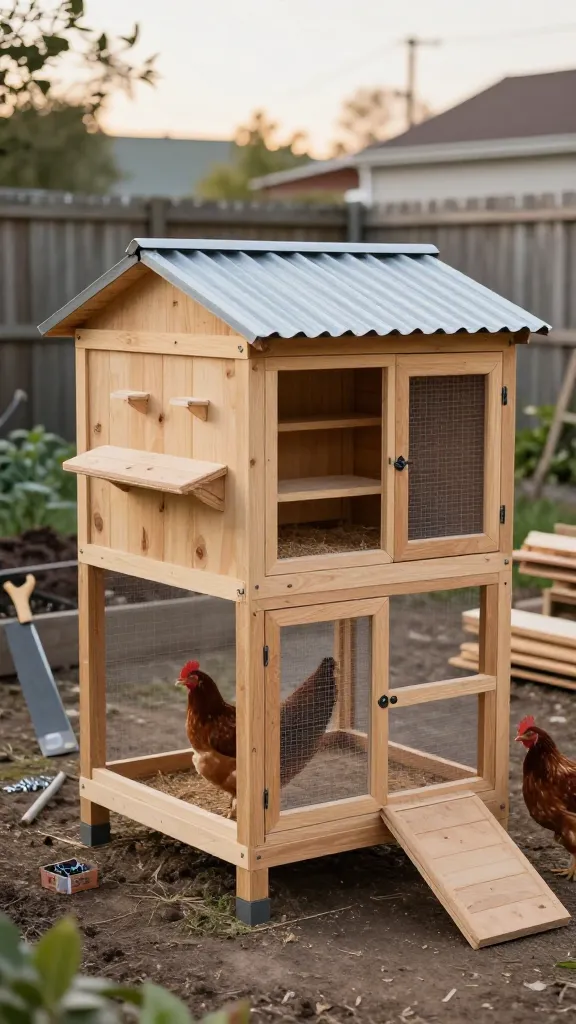 The 4x8 Starter Box: $310, Built in a Day With One Saw for a backyard chicken coop