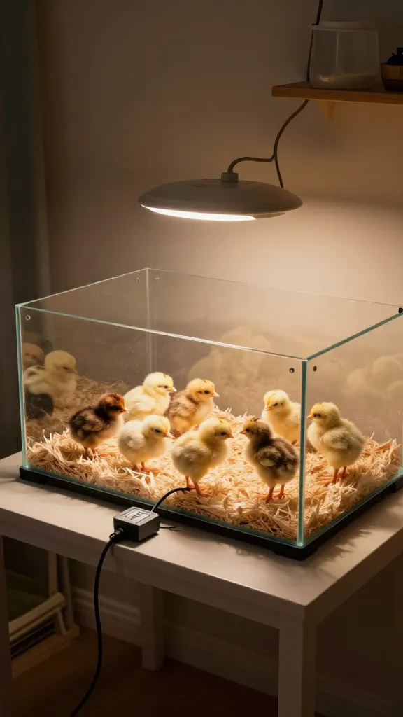Seed-Starting Heat Mat Under Half the Floor: Gentle, Even Warmth for a backyard chicken coop