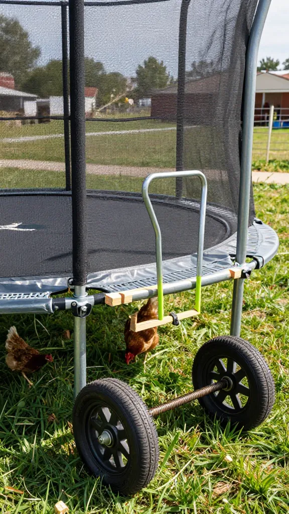 The Mobile Day Tractor: 2 Wheels, 1 Person, No Backache for a backyard chicken coop