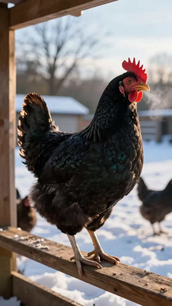 Australorp — Black Feathers, Winter Sun, and Quiet Output